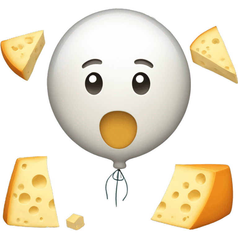 Cheese balloon emoji