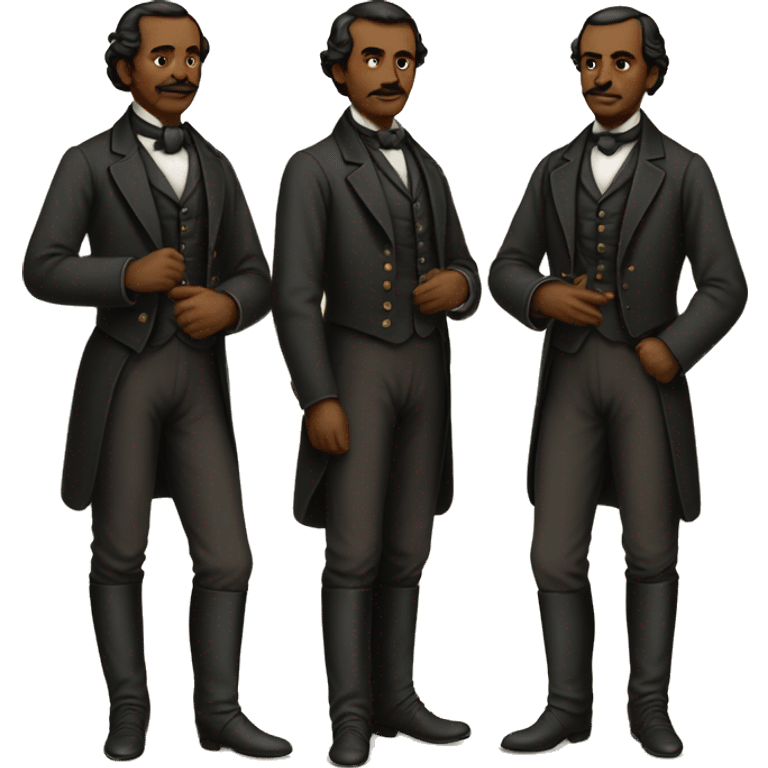 1860s men standing emoji