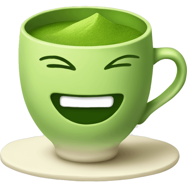 Matcha green tea cup emoji