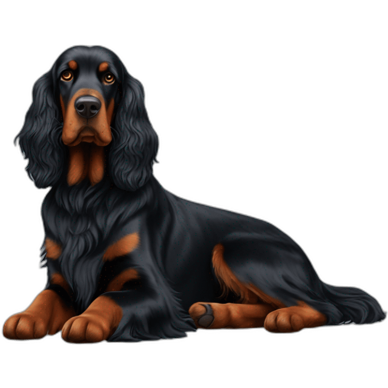 gordon setter chillin emoji