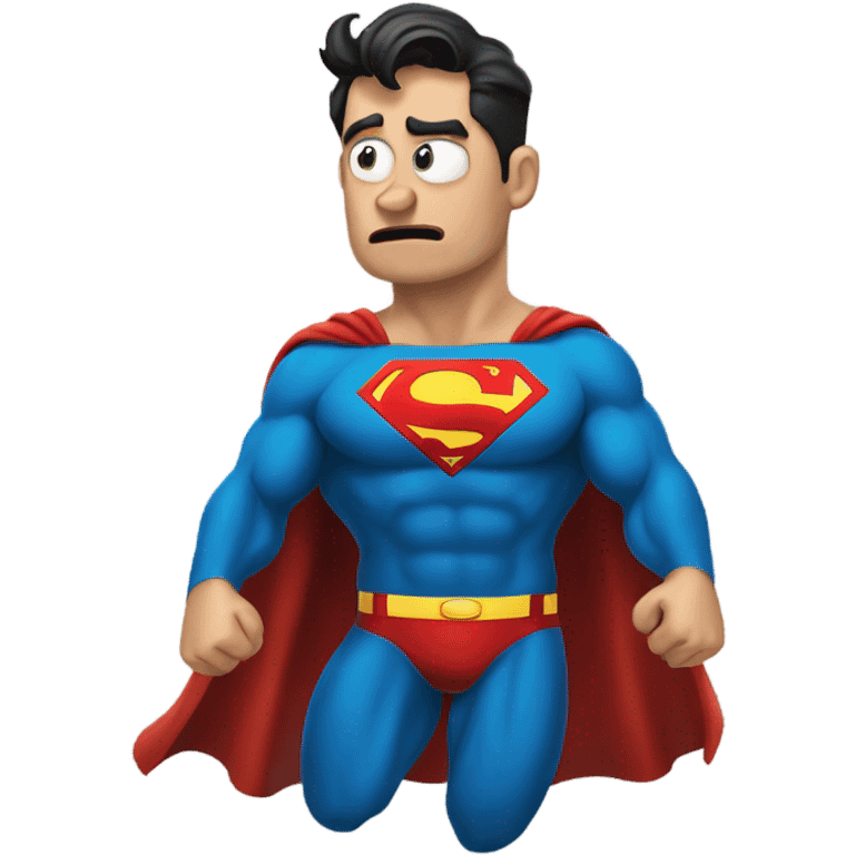 Superman fart emoji