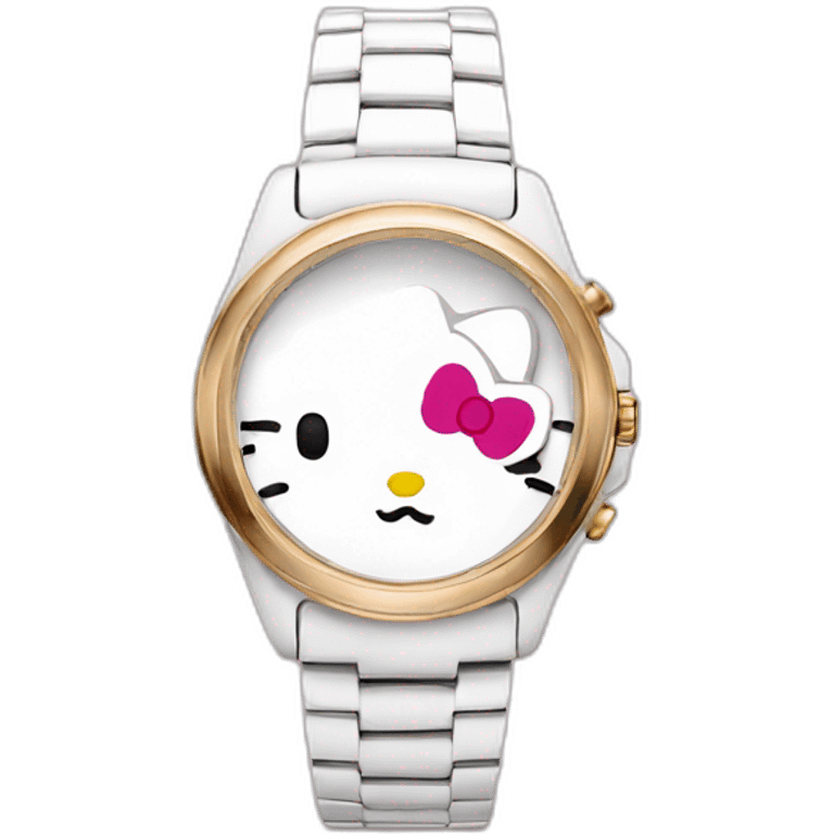 Hello kitty watch emoji