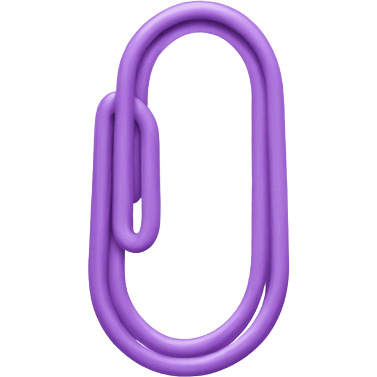 Lilac paper clip emoji