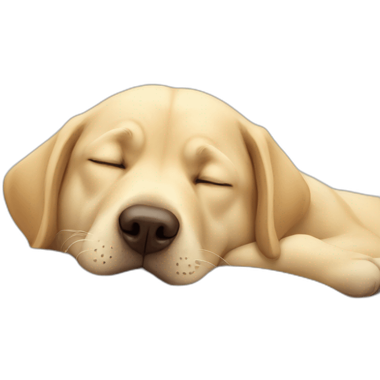 sleeping Labrador emoji