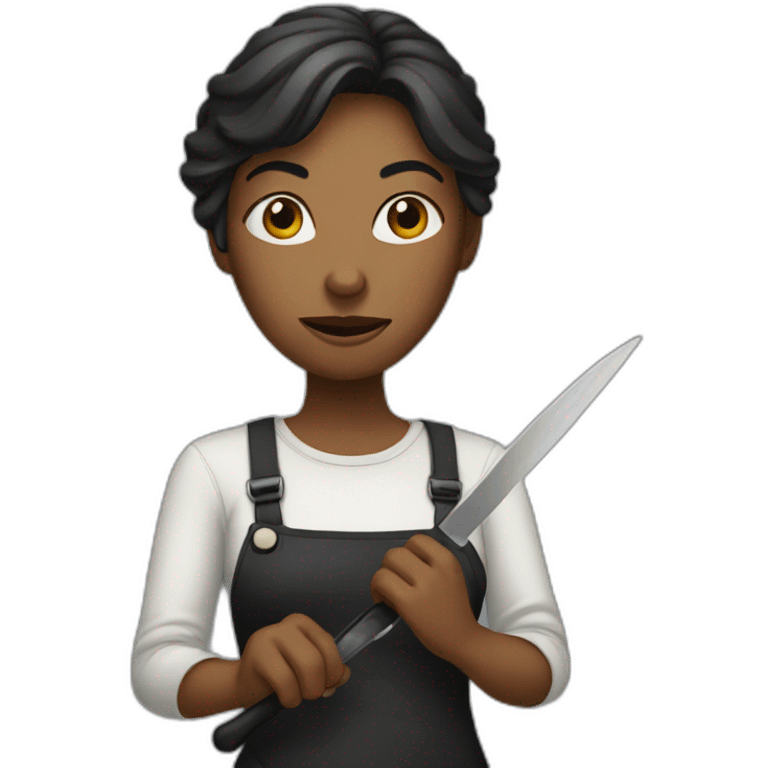 WOMAN WITH A KNIFE emoji