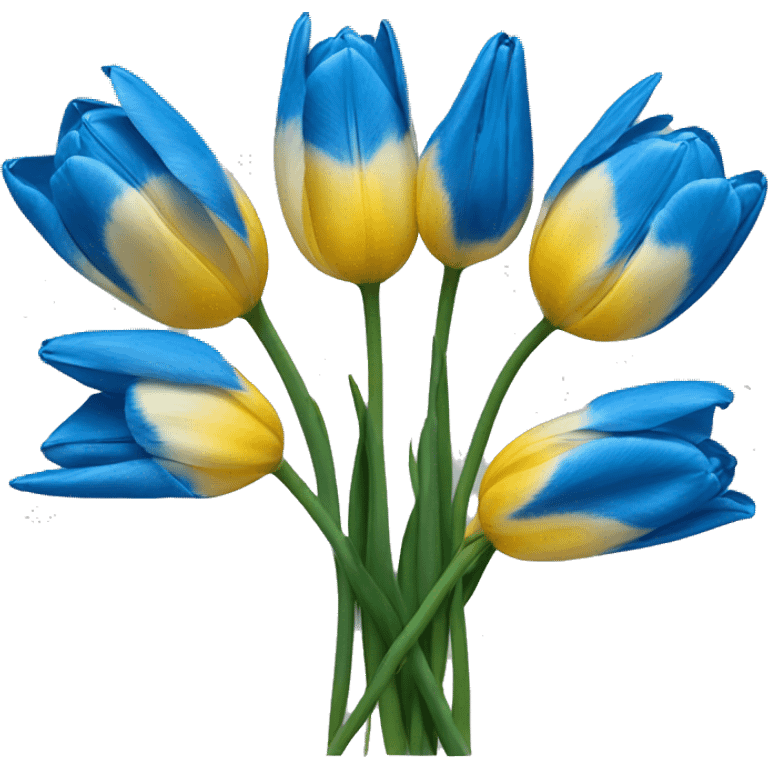 Tulipanes azules
 emoji