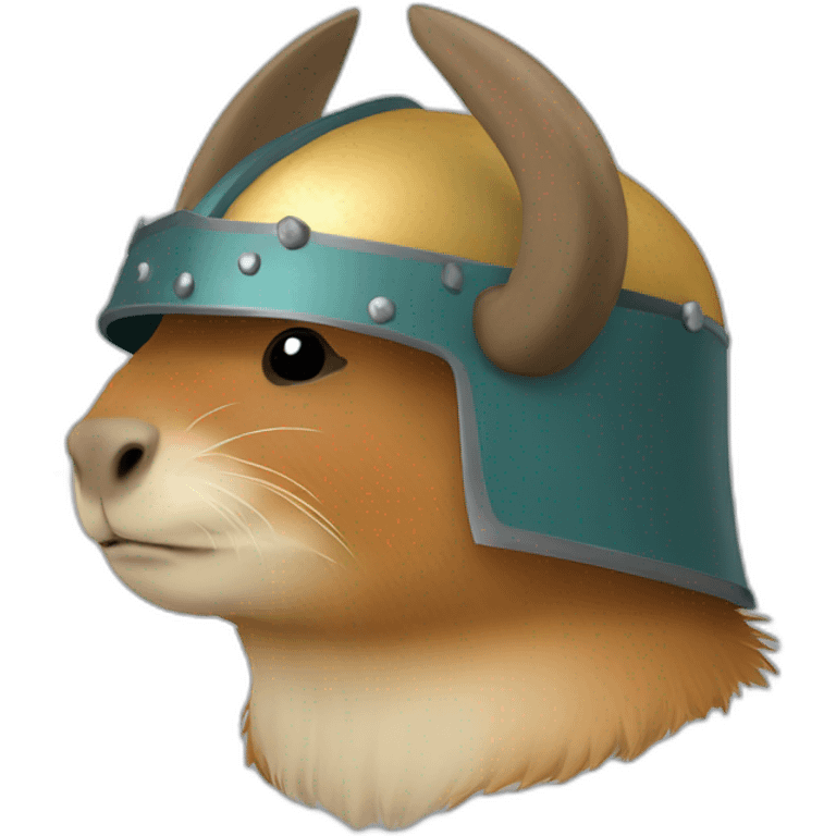 capybara viking helmet emoji