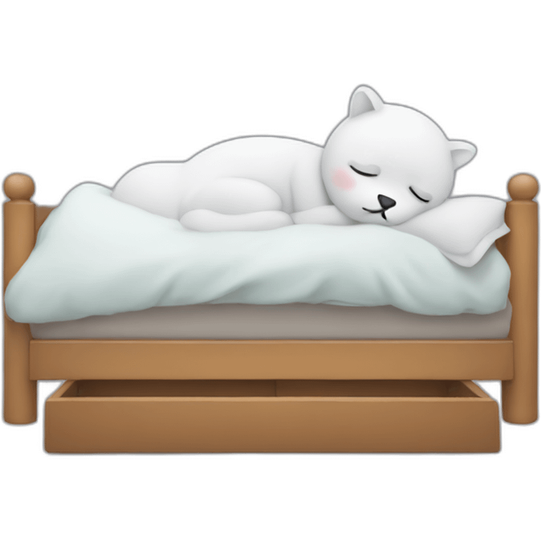 A bot is sleeping emoji