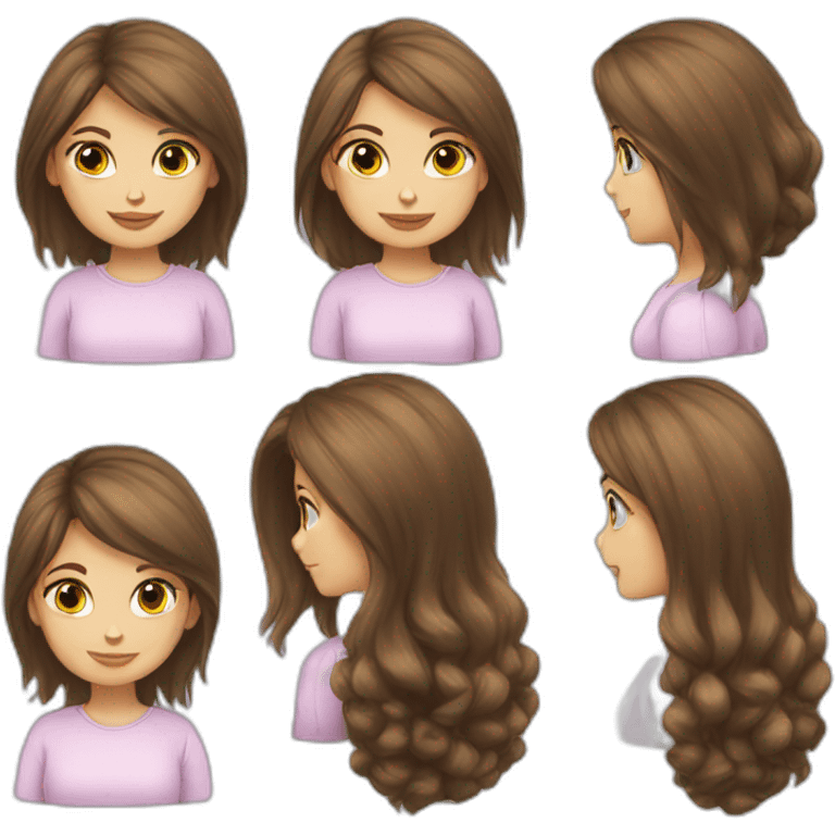 Girl-long-hair-brunette-and-cat-angora emoji