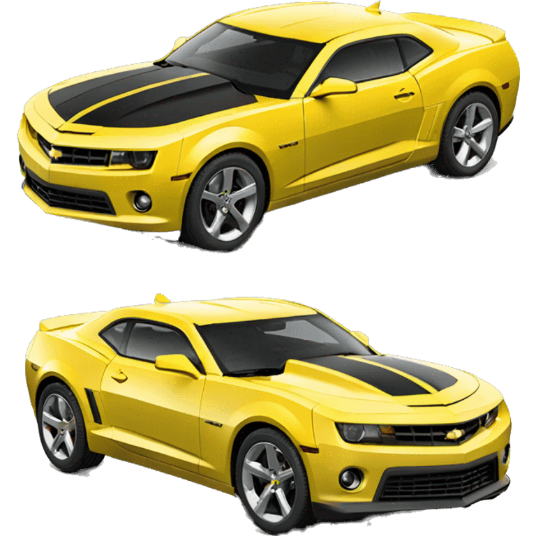 Chevrolet Camaro amarelo  emoji