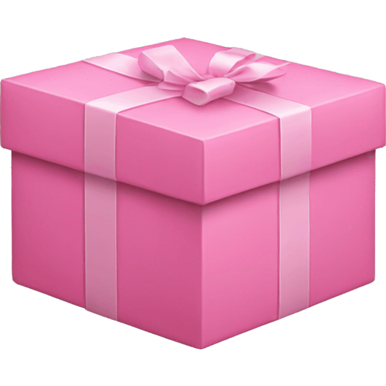 Pink box wrapped emoji