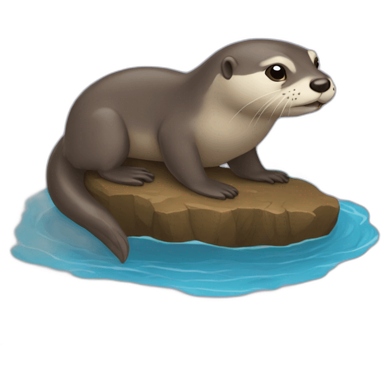 Loutre sure tortue emoji