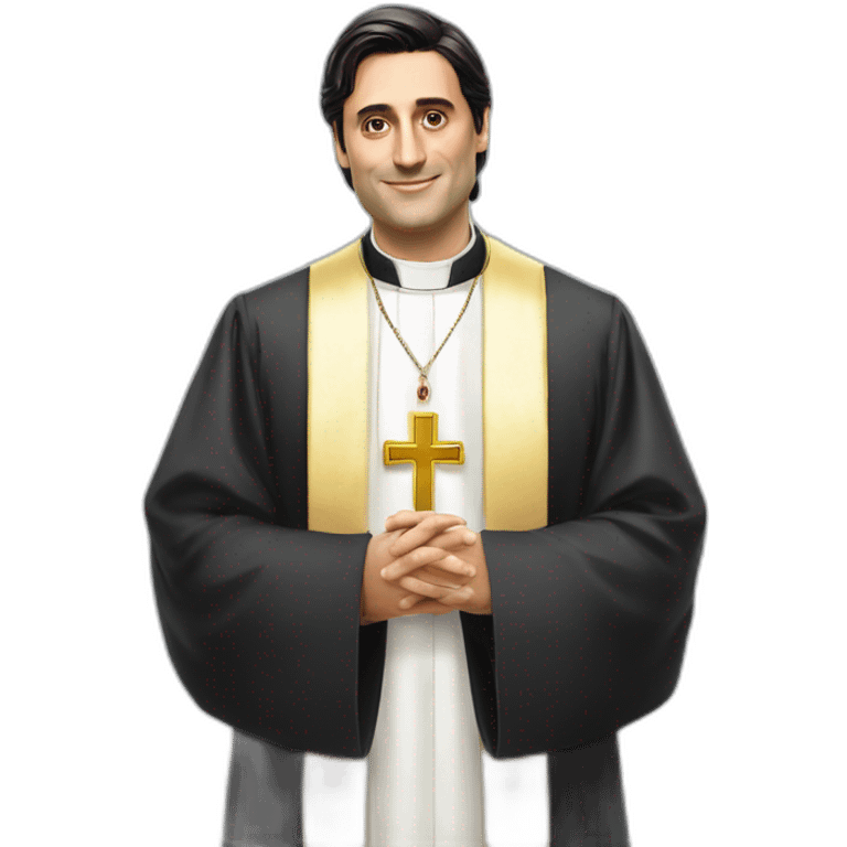 Andrea Montella blessing like a bishop with doctor dress emoji