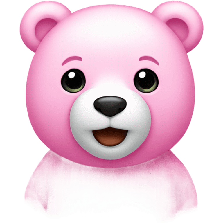 cute bear pink emoji