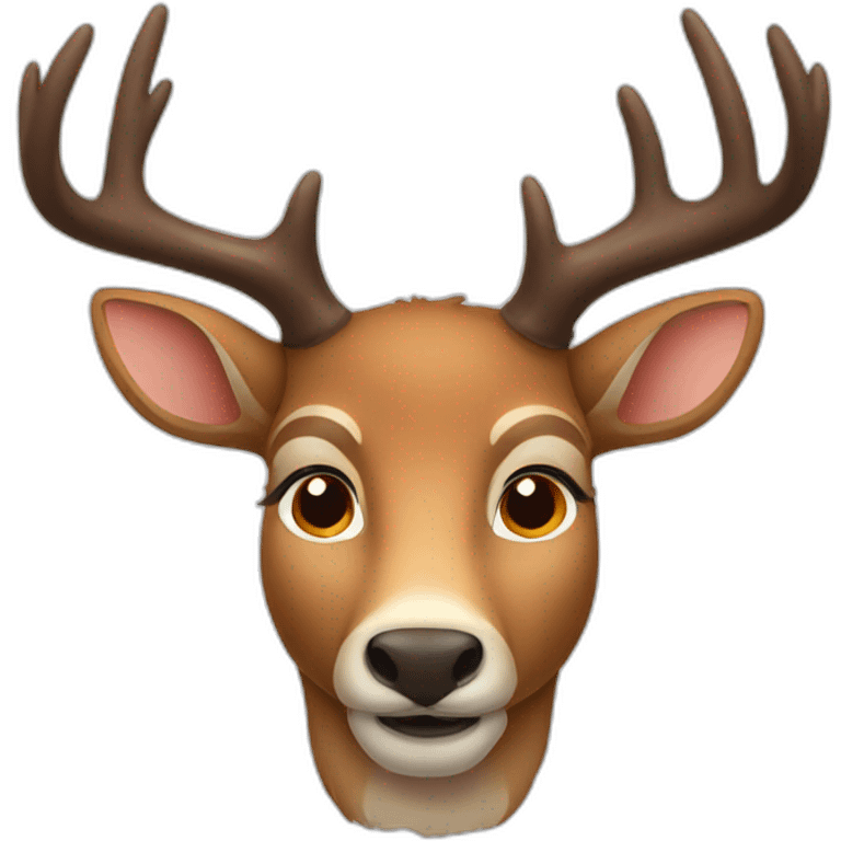 male deer face emoji