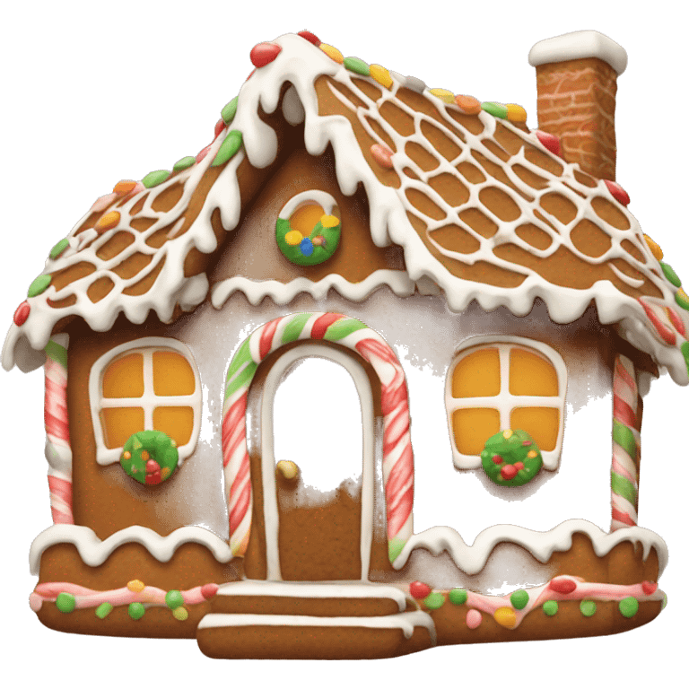 Gingerbread house emoji