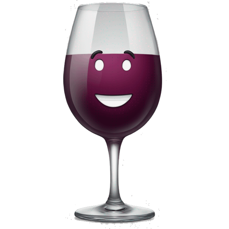 wine glass smiley emoji