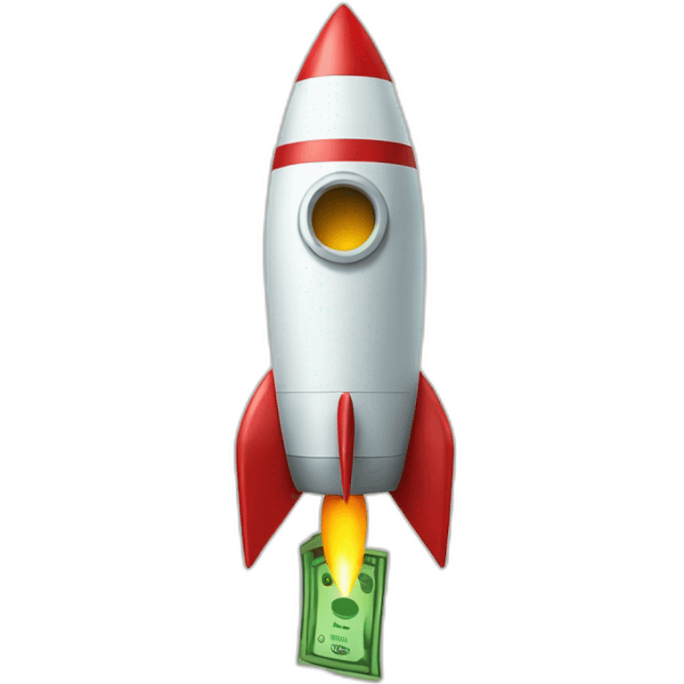 rocket and money emoji