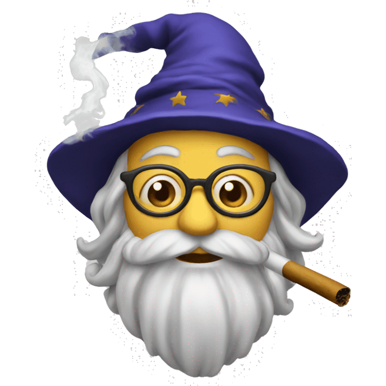 Wizard smoking emoji