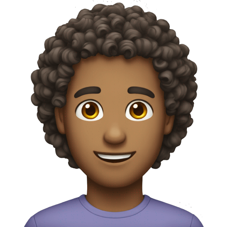 curly hair guy emoji