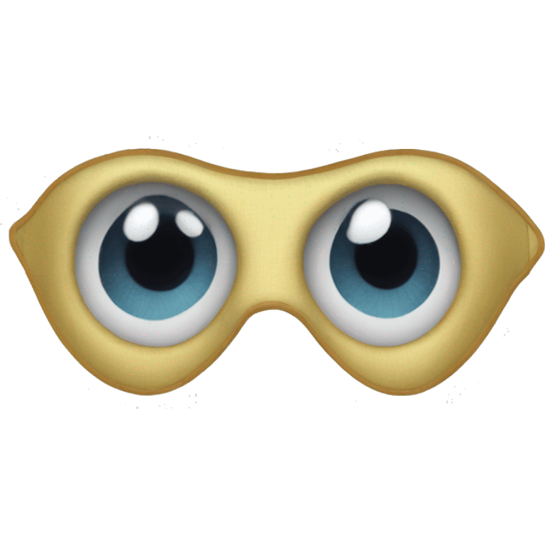 Silk sleeping eye mask emoji