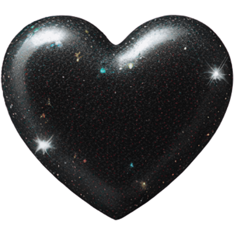 Black sparkly heart emoji