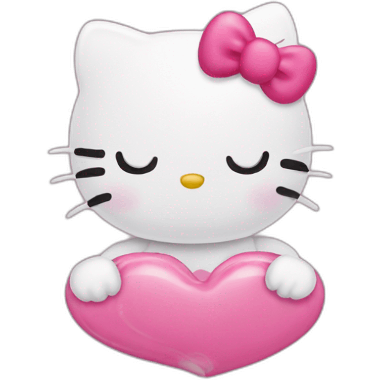 Hello Kitty bisous emoji