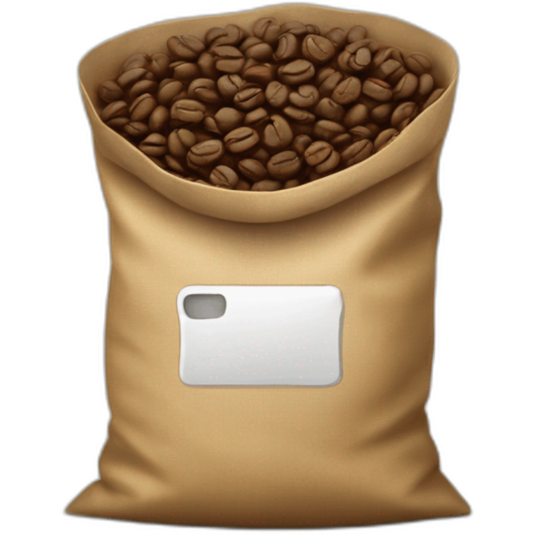 bag with coffee beans emoji