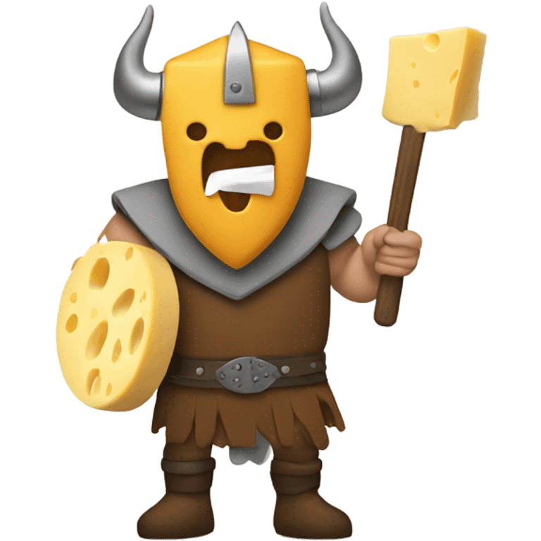 Viking shredding cheese emoji