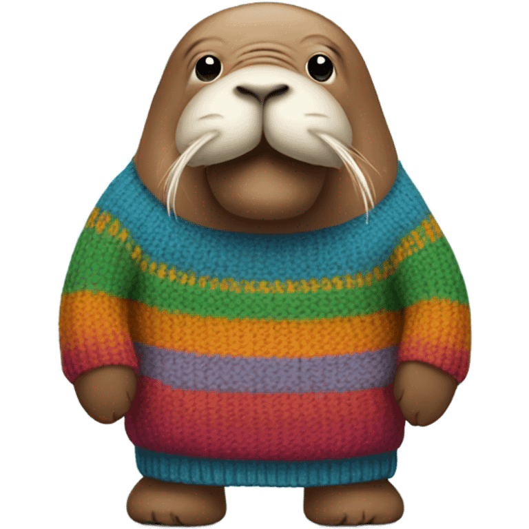 Walrus wearing a sweater  emoji