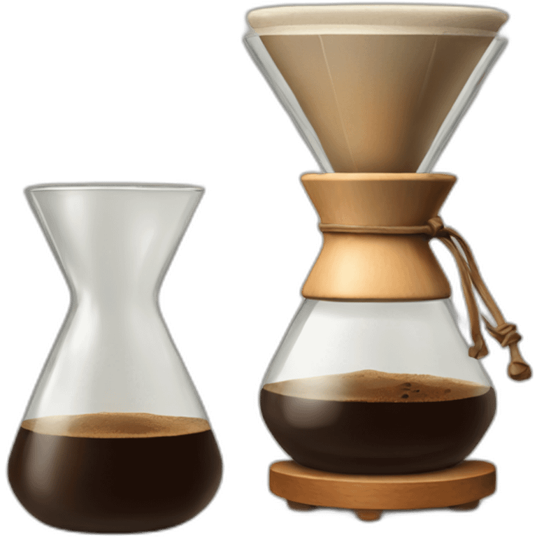 A Chemex coffee brewer emoji