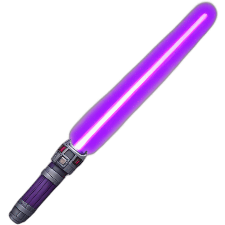 A lightsaber with a violet beam emoji