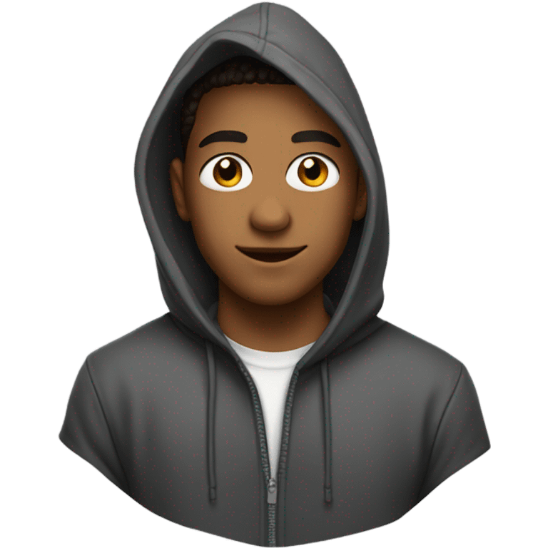 A guy with a hood on emoji