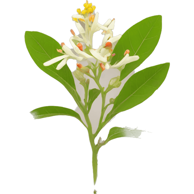 ashwagandha with flower emoji