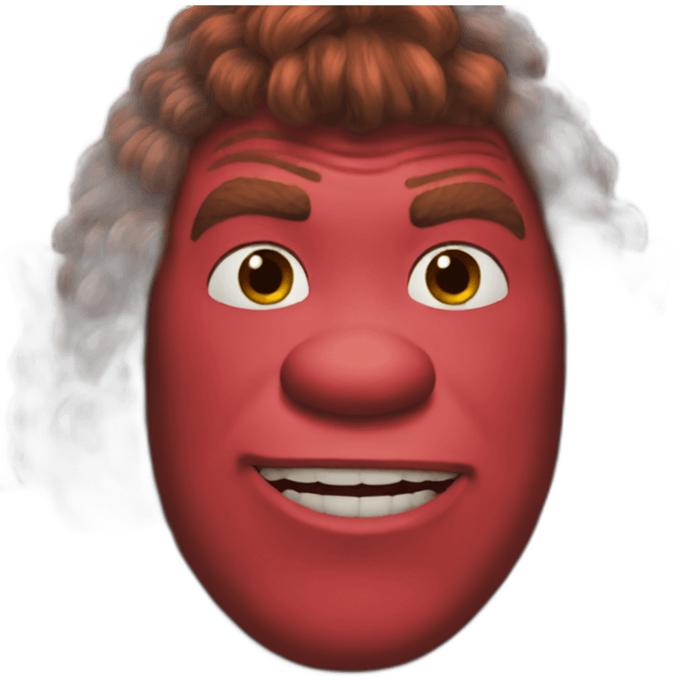 red-shrek emoji