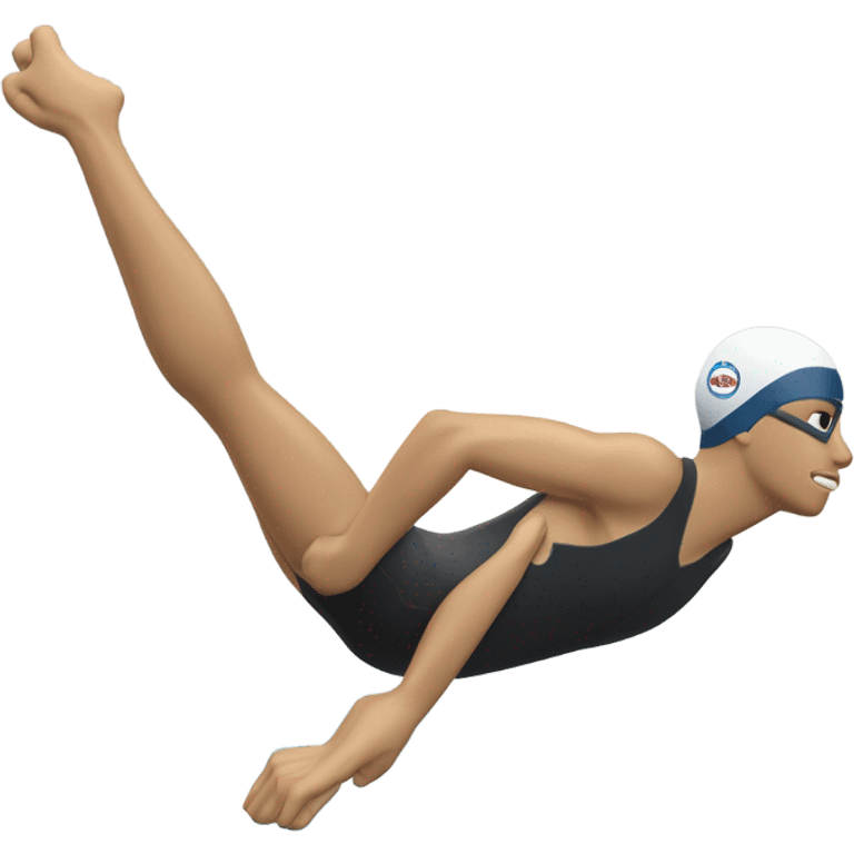 swimmer swimming side view emoji