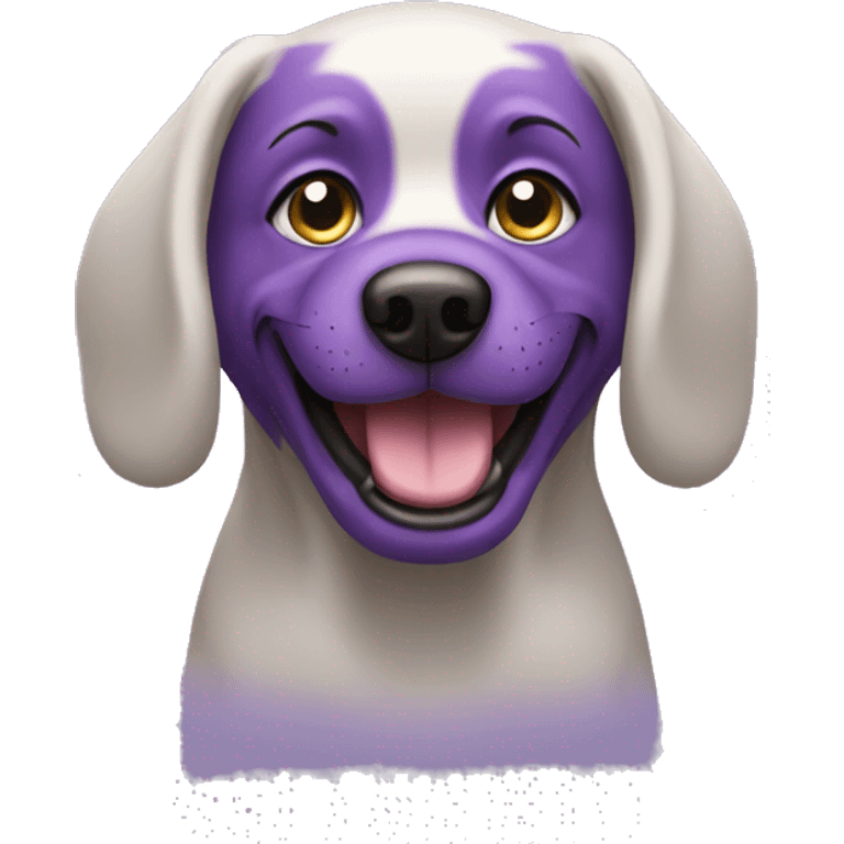 Purple dog  emoji