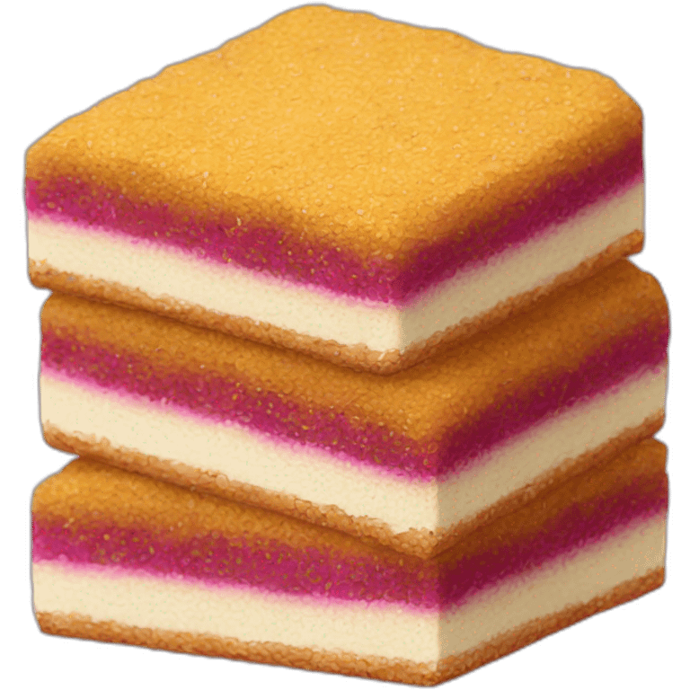 Dry amaranth cake bar stack emoji