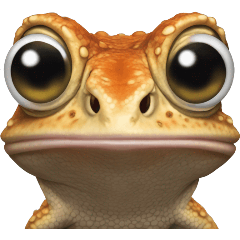 Toad-headed agama emoji