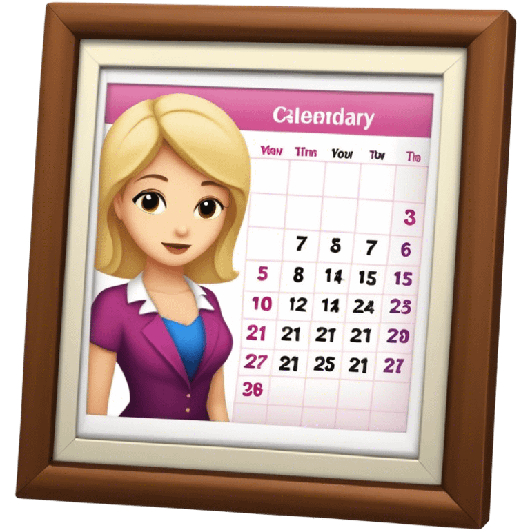 Women's Day Calendar emoji