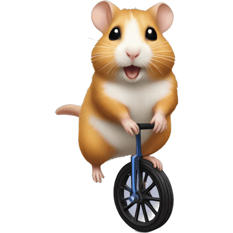 Hamster on unicycle  emoji