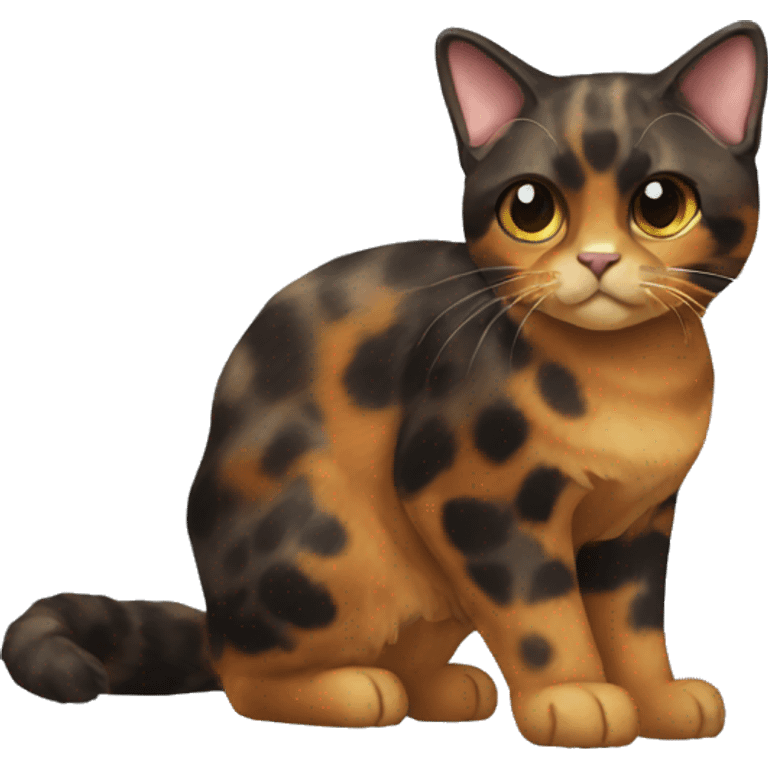 Tortoiseshell Cat Breed Full Body emoji