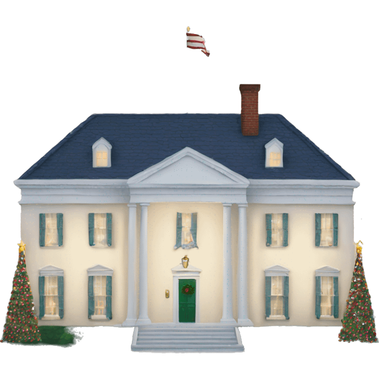 Christmas White House  emoji