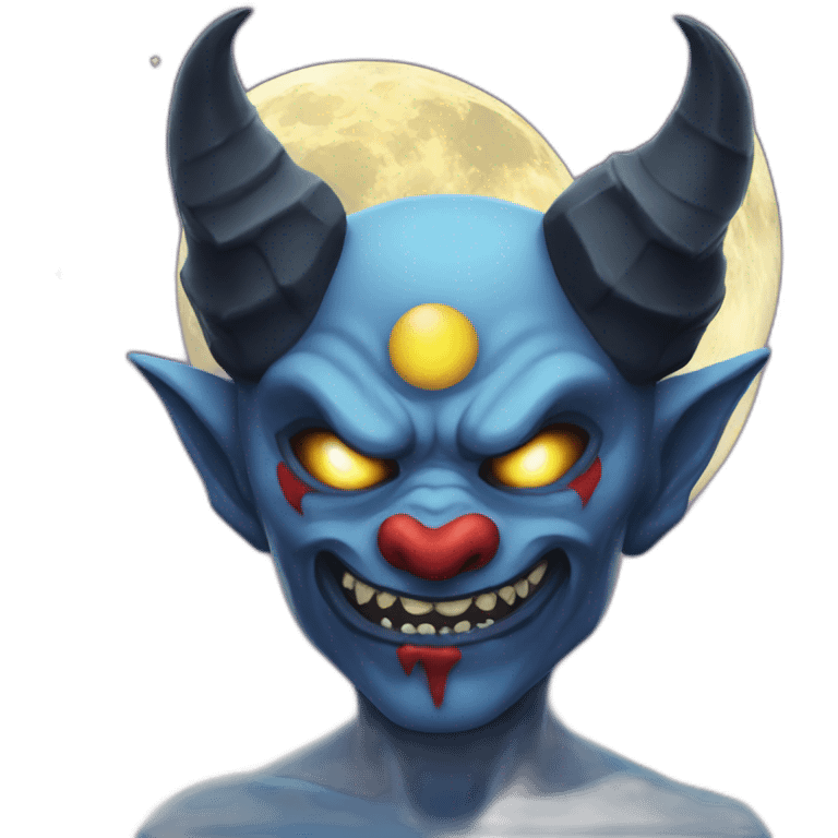 Moon devil emoji