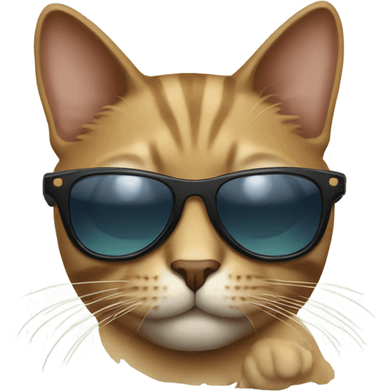 Cat with sunglasses emoji