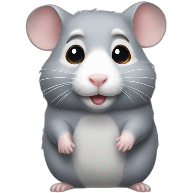 Gray hamster-big-glaw emoji