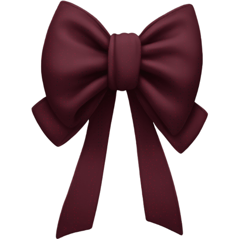 Burgundy bow  emoji