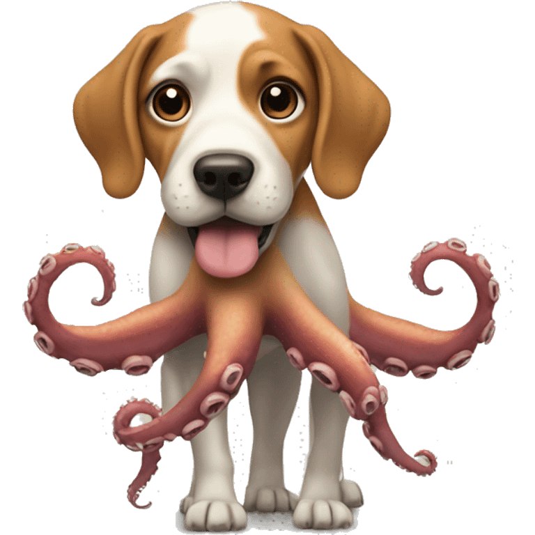 Dog with octopus legs emoji