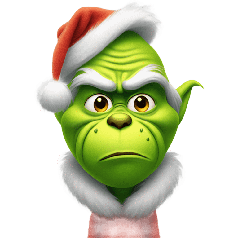 grinch feeling shy emoji