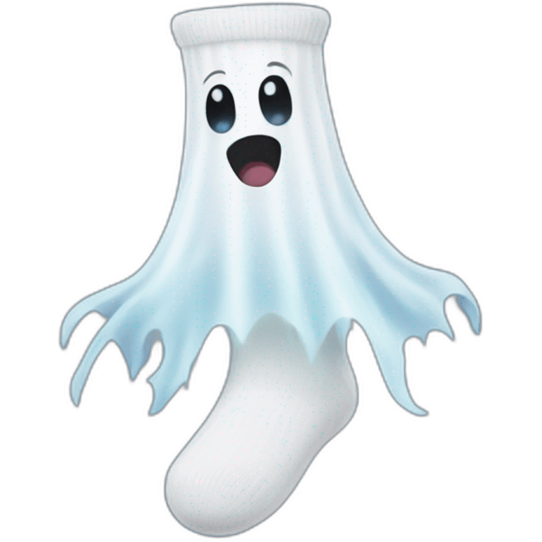 ghost in form of sock emoji